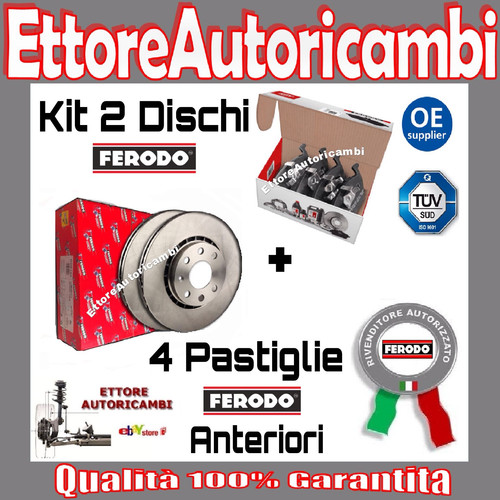 Kit dischi pastiglie ferodo - dischi, +