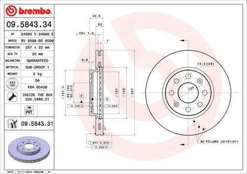 Coppia dischi freno brembo - dischi,